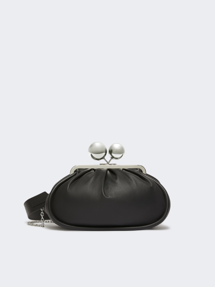 Medium Pasticcino Bag in glossy nappa leather - BLACK - Max Mara