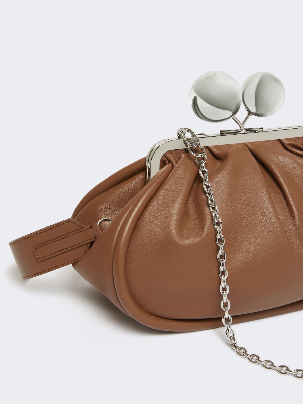 Medium Pasticcino Bag in glossy nappa leather - TOBACCO - Max Mara - 4