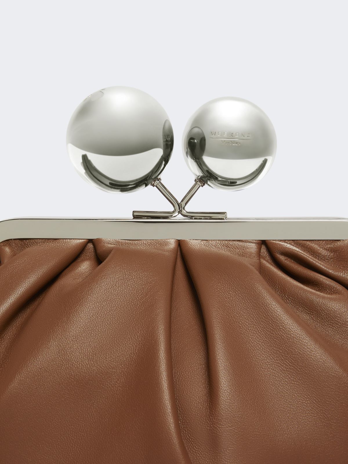 Medium Pasticcino Bag in glossy nappa leather - TOBACCO - Max Mara - 5