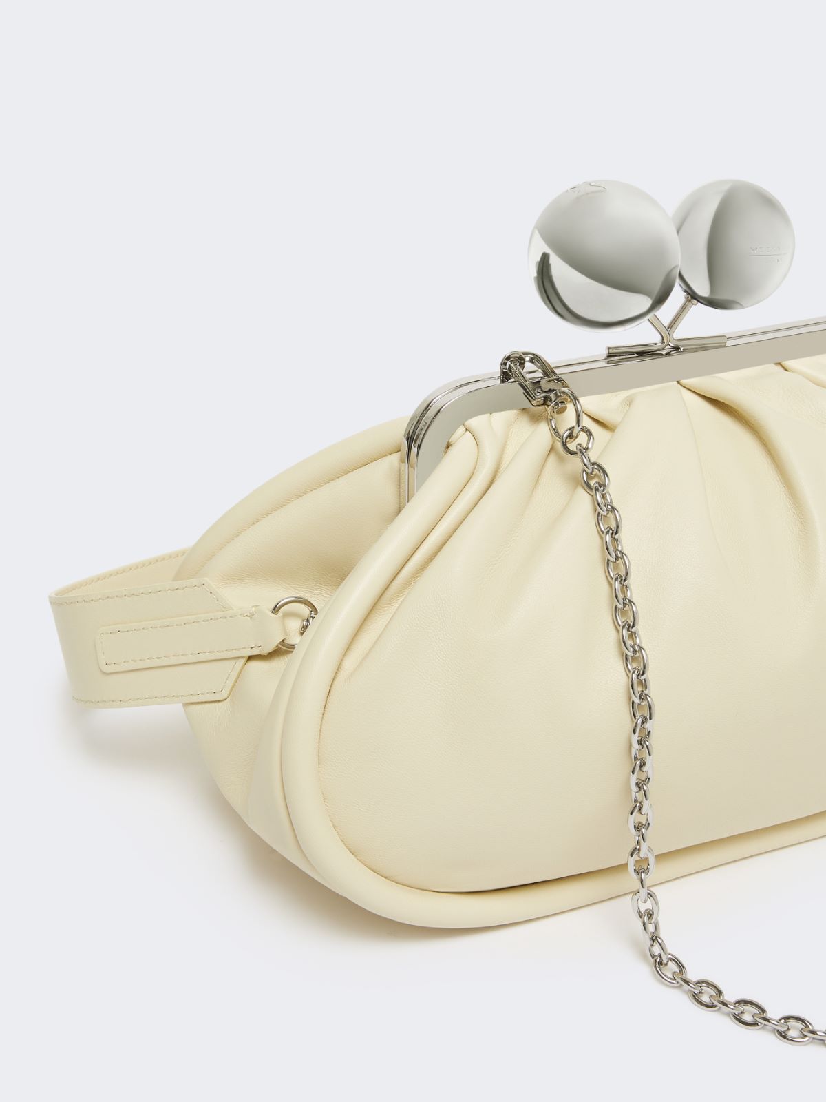 Medium Pasticcino Bag in glossy nappa leather - IVORY - Max Mara - 4