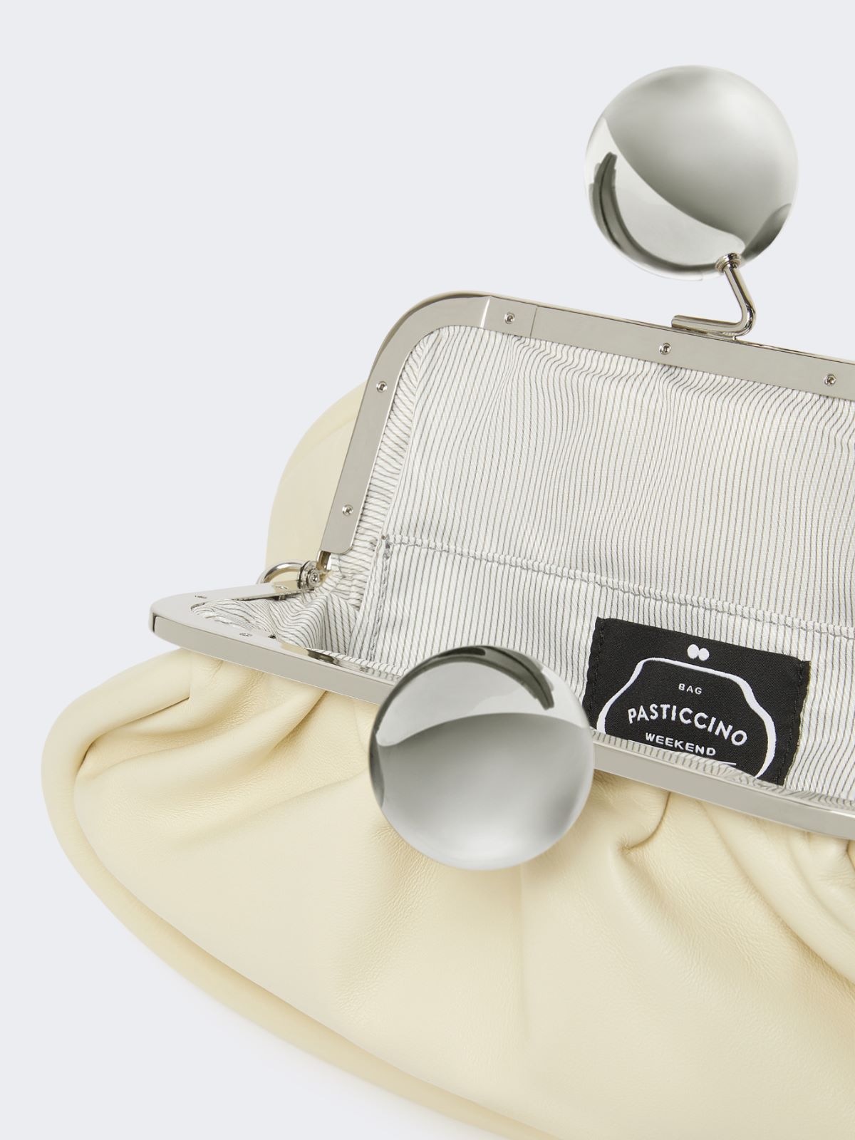 Medium Pasticcino Bag in glossy nappa leather - IVORY - Max Mara - 6