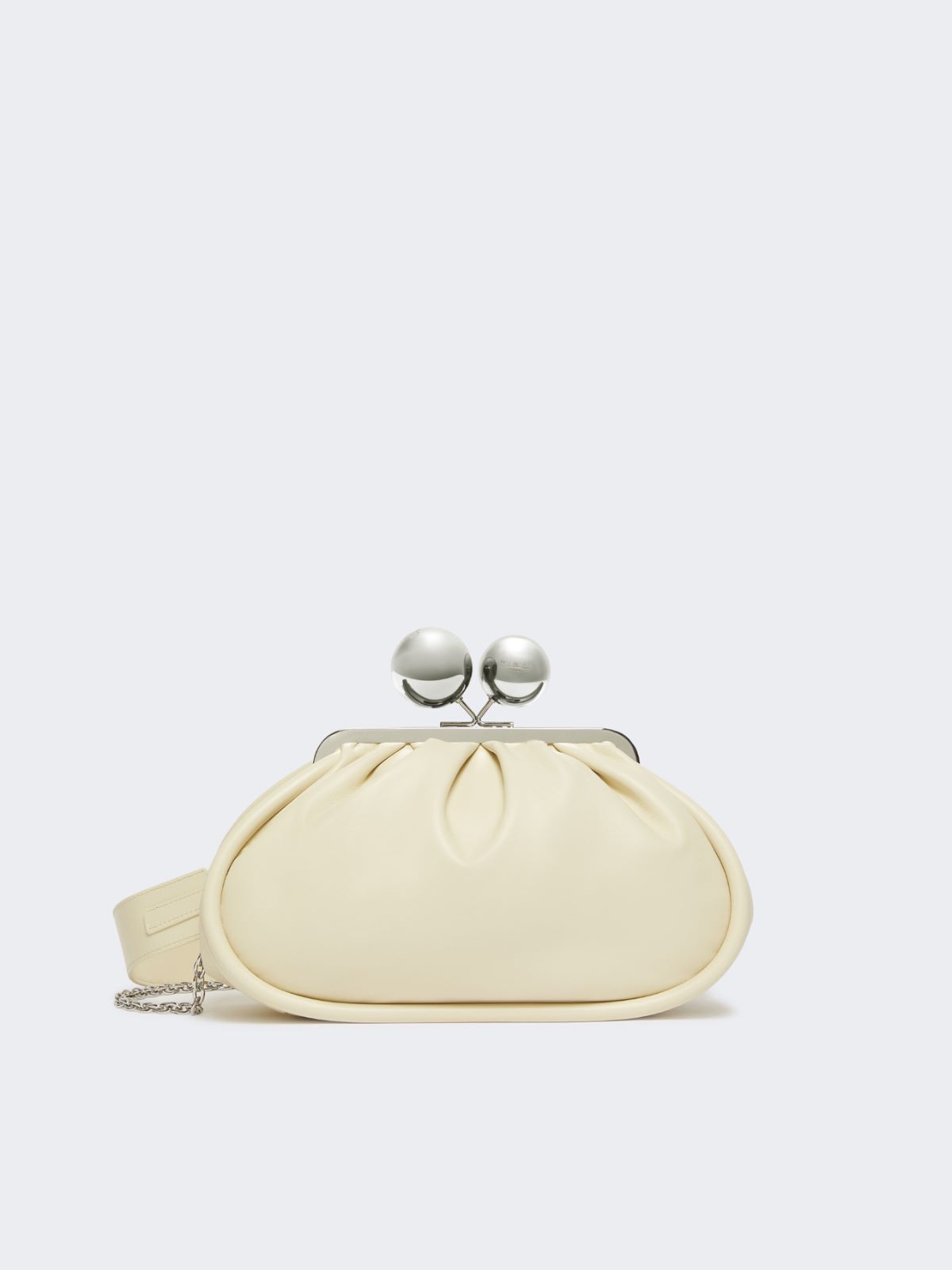Medium Pasticcino Bag in glossy nappa leather - IVORY - Max Mara