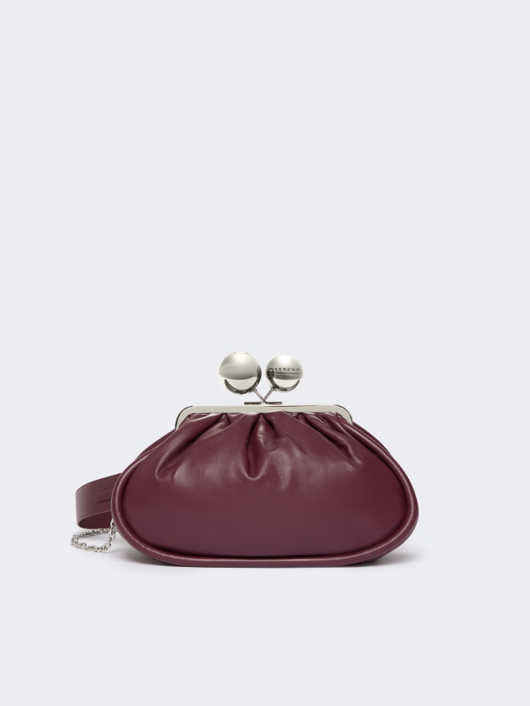 Mittelgroße Pasticcino Bag aus glänzendem Nappaleder - VIOLETTROT - Max Mara