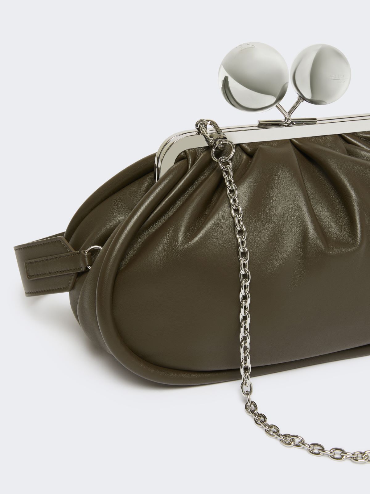 Medium Pasticcino Bag in glossy nappa leather - KAKI - Max Mara - 4