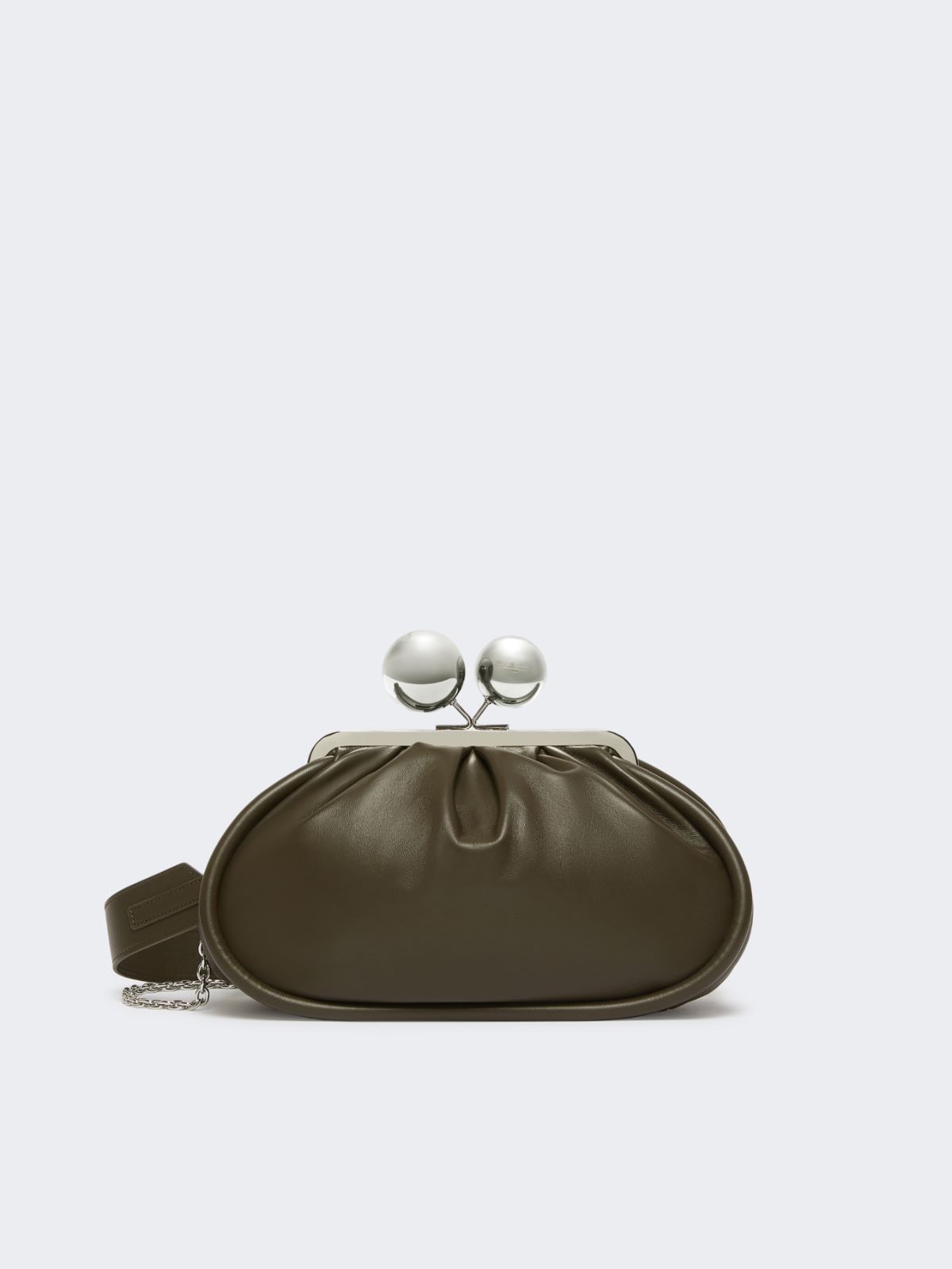 Medium Pasticcino Bag in glossy nappa leather - KAKI - Max Mara