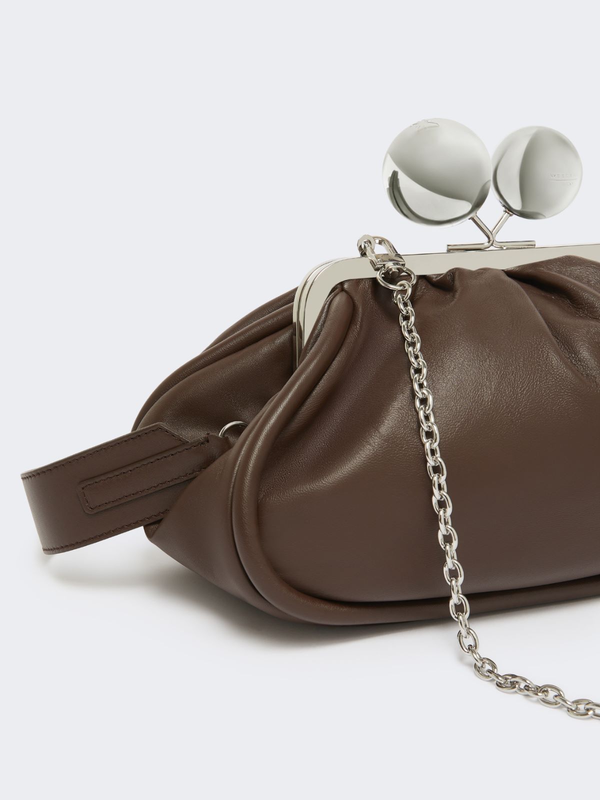 Medium Pasticcino Bag in glossy nappa leather - BROWN - Max Mara - 4