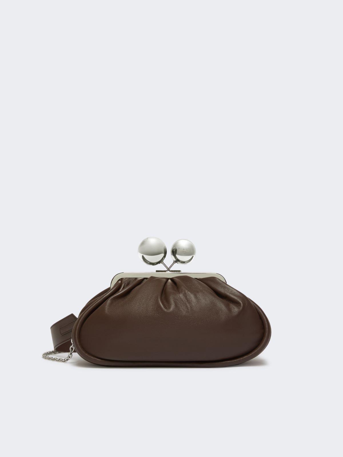 Medium Pasticcino Bag in glossy nappa leather - BROWN - Max Mara