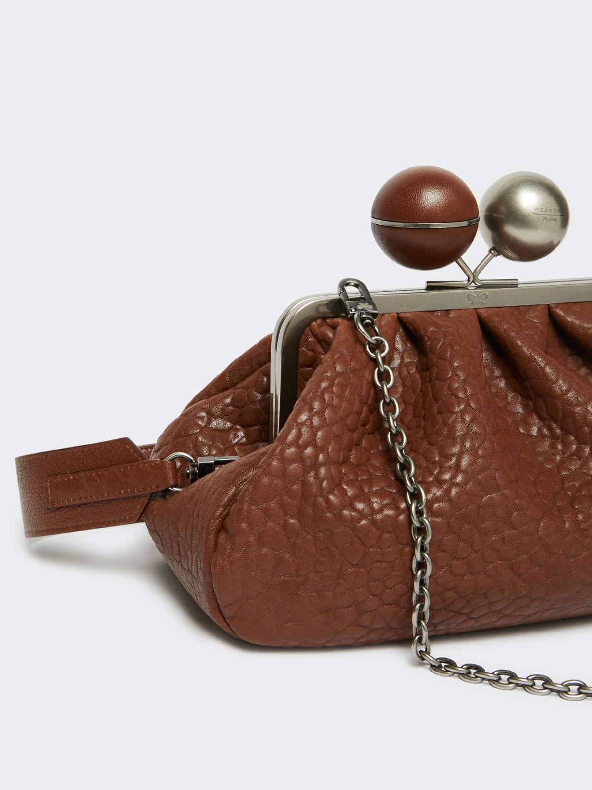 Medium nappa leather Pasticcino Bag - TOBACCO - Max Mara - 4