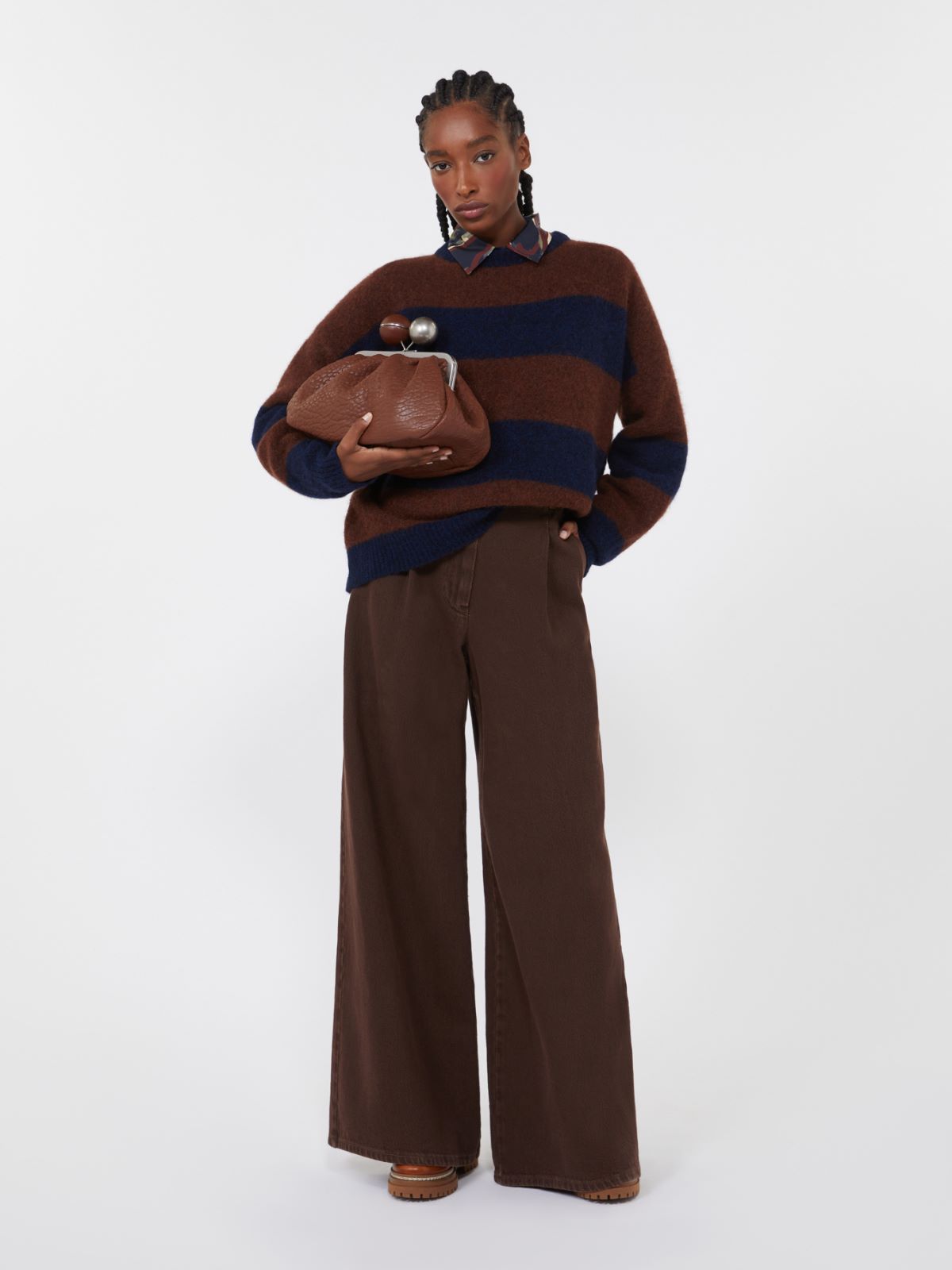 Medium nappa leather Pasticcino Bag - TOBACCO - Max Mara - 12