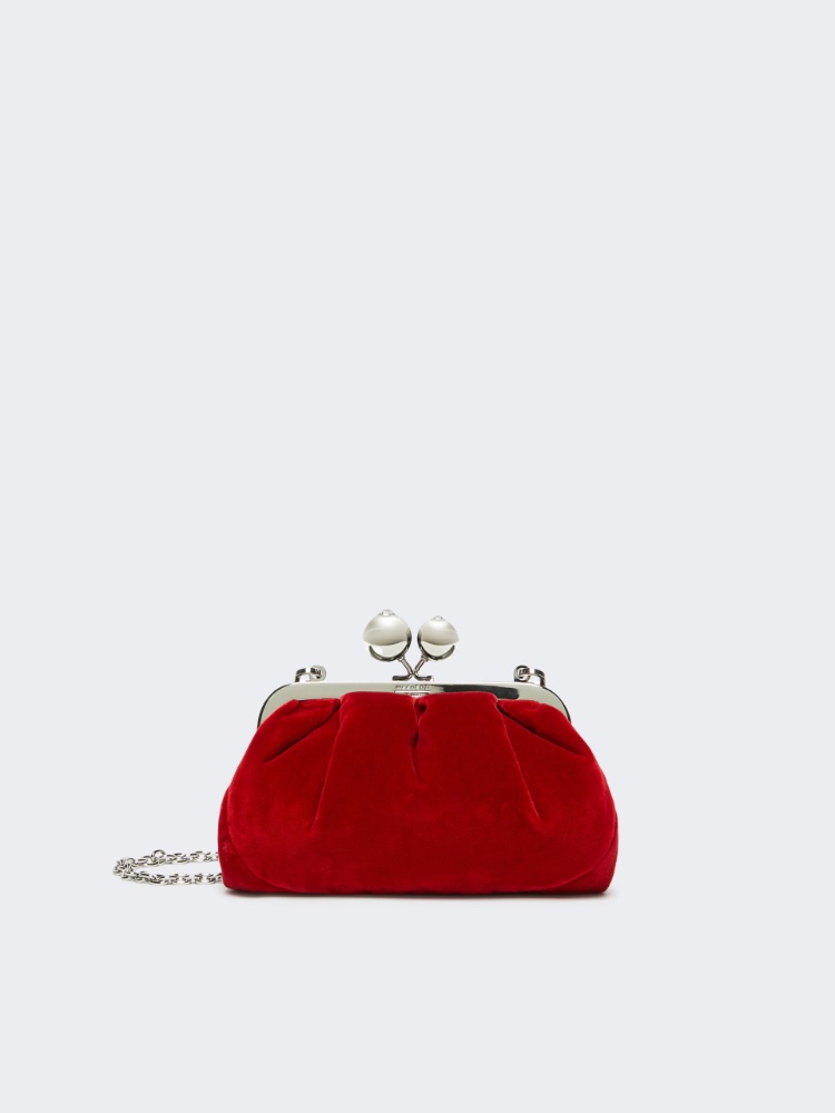 Small cotton velvet Pasticcino Bag - RED - Max Mara