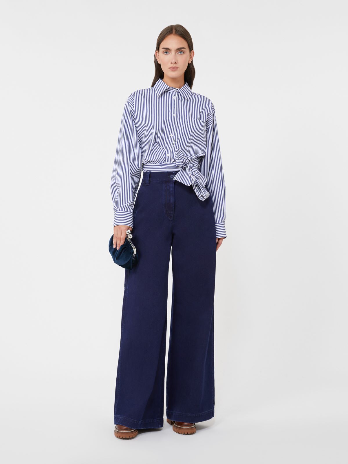 Small cotton velvet Pasticcino Bag - ULTRAMARINE - Max Mara