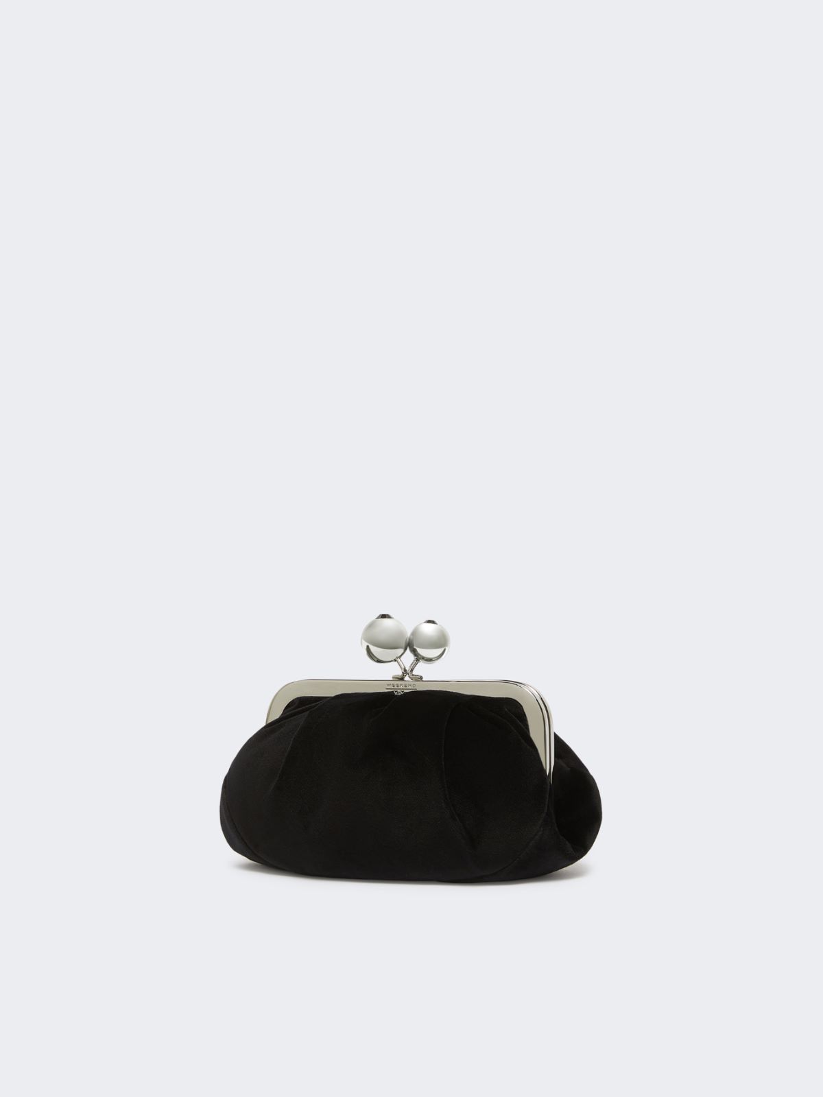 Small cotton velvet Pasticcino Bag - BLACK - Max Mara - 2