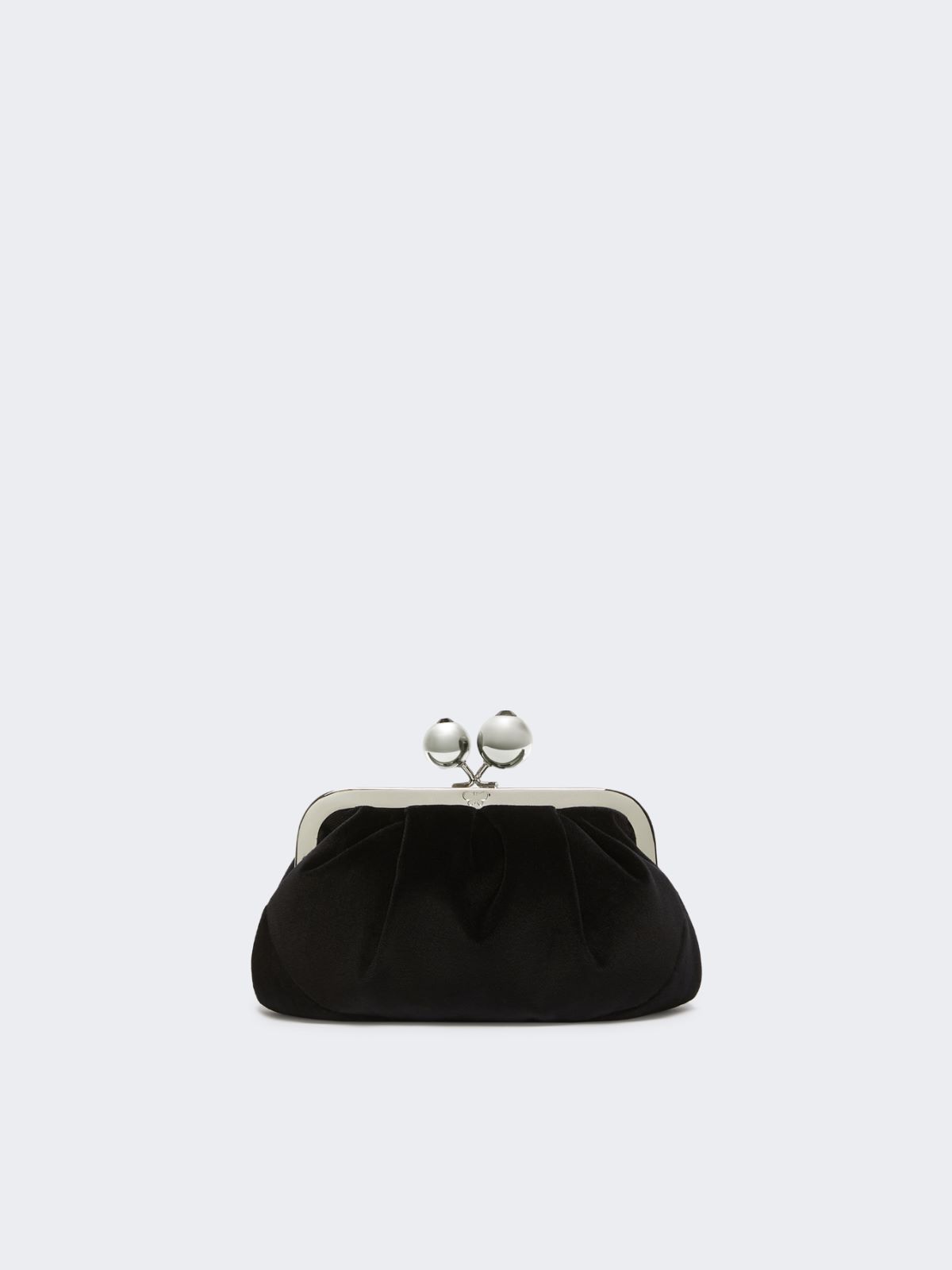 Small cotton velvet Pasticcino Bag - BLACK - Max Mara - 3