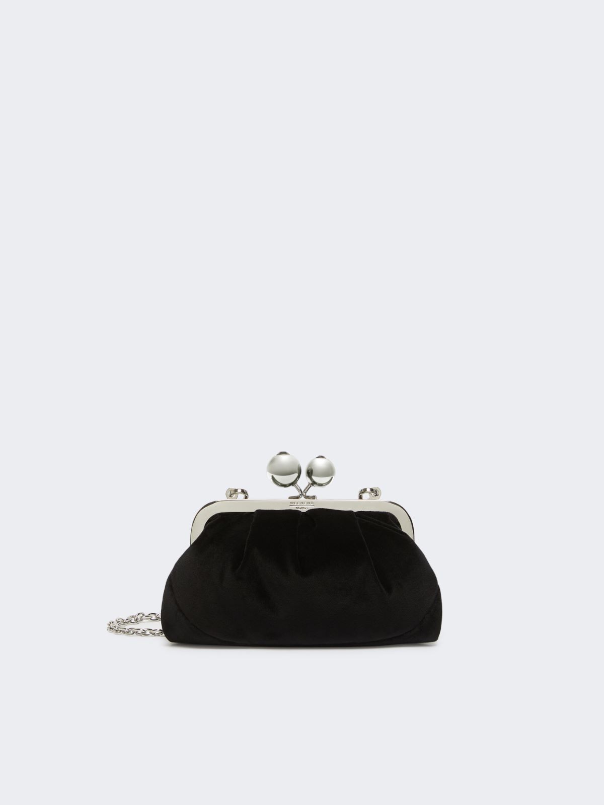 Small cotton velvet Pasticcino Bag - BLACK - Max Mara