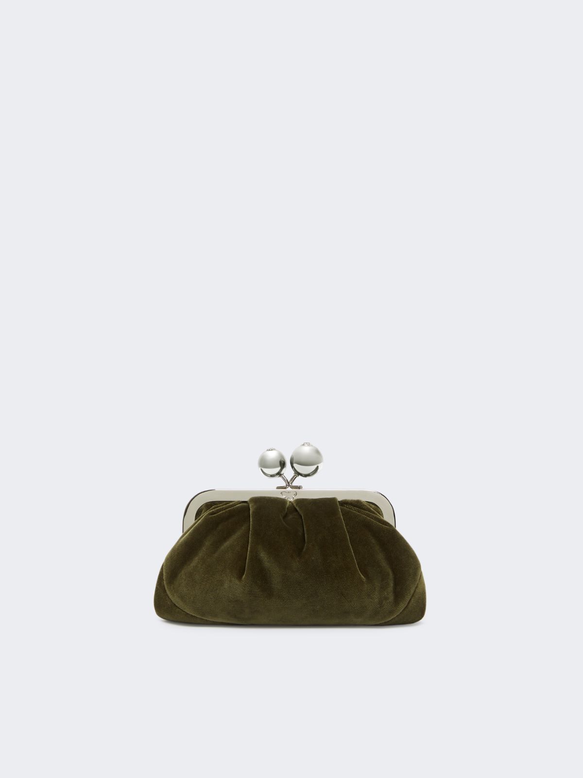 Small cotton velvet Pasticcino Bag - KAKI - Max Mara - 3