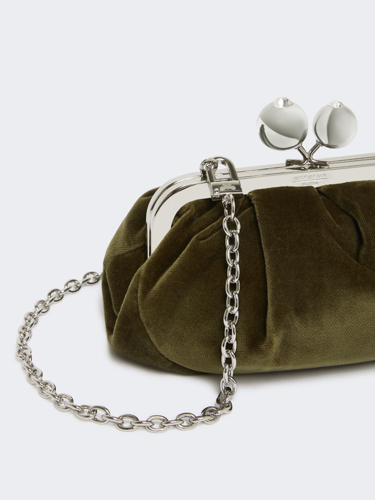 Small cotton velvet Pasticcino Bag - KAKI - Max Mara - 4