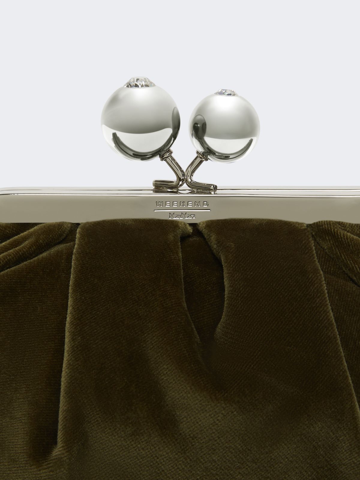 Small cotton velvet Pasticcino Bag - KAKI - Max Mara - 5