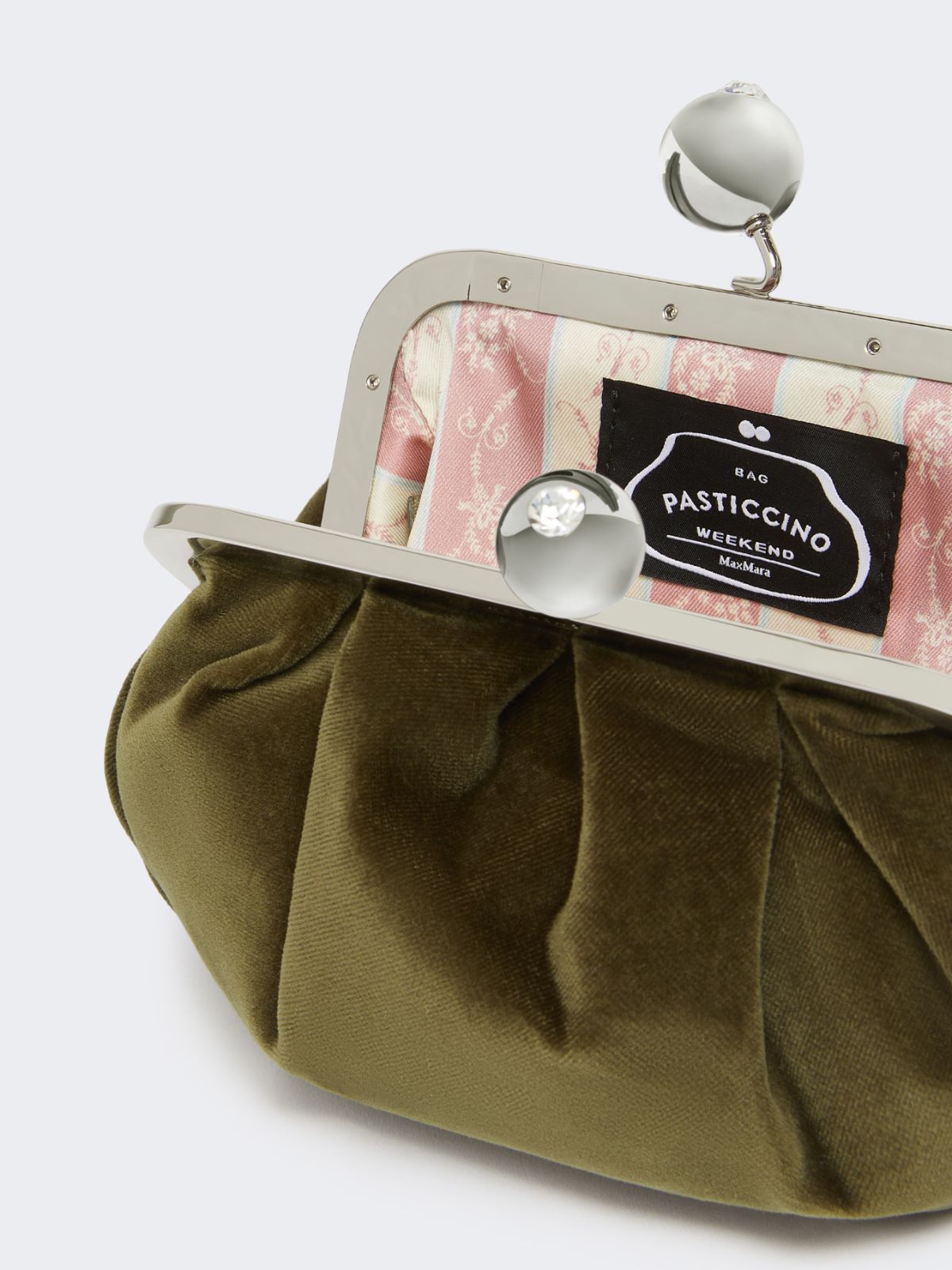 Small cotton velvet Pasticcino Bag - KAKI - Max Mara - 6