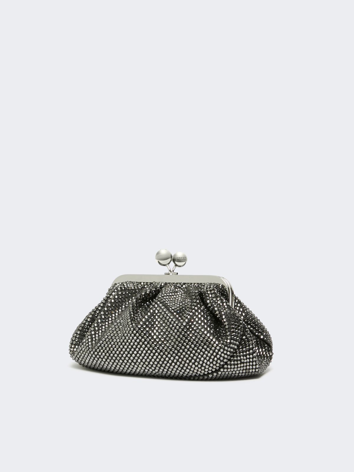 Small Pasticcino Bag in satin with rhinestones - BLACK - Max Mara - 2