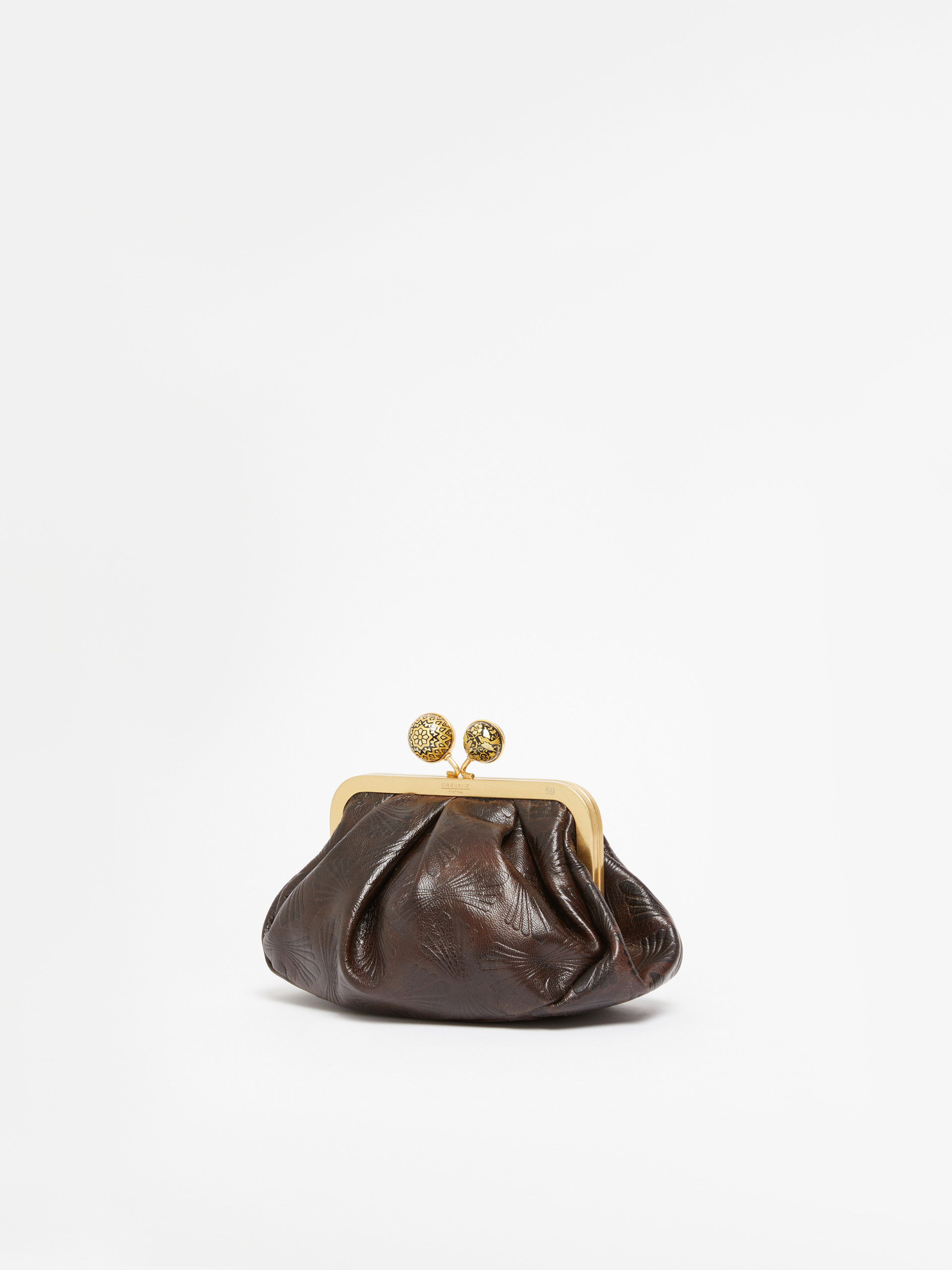 Pochette Pasticcino Bag Small en cuir lisse - BRUN FONCE - Max Mara - 2