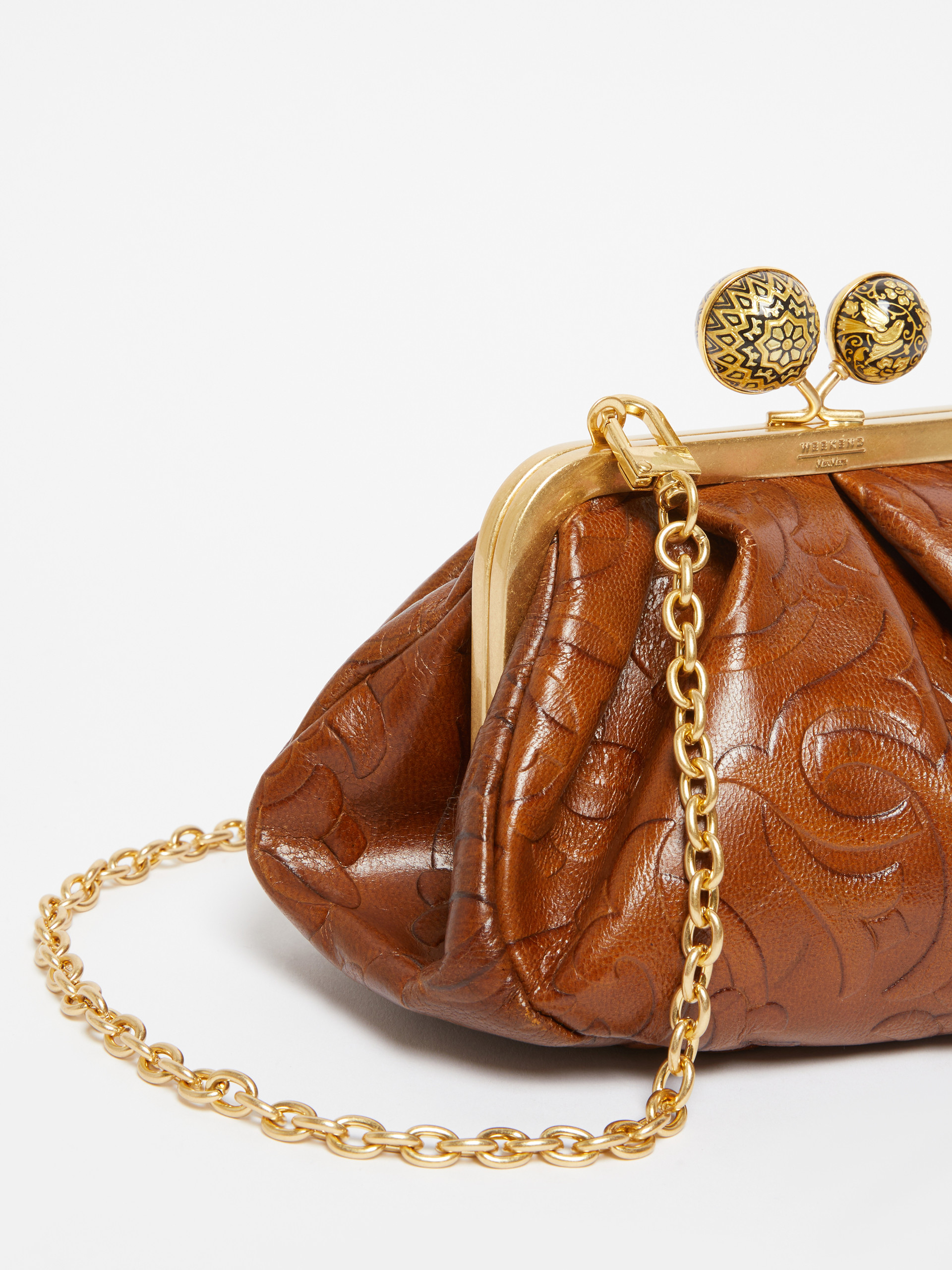 Small smooth leather Pasticcino Bag - TOBACCO - Max Mara - 3