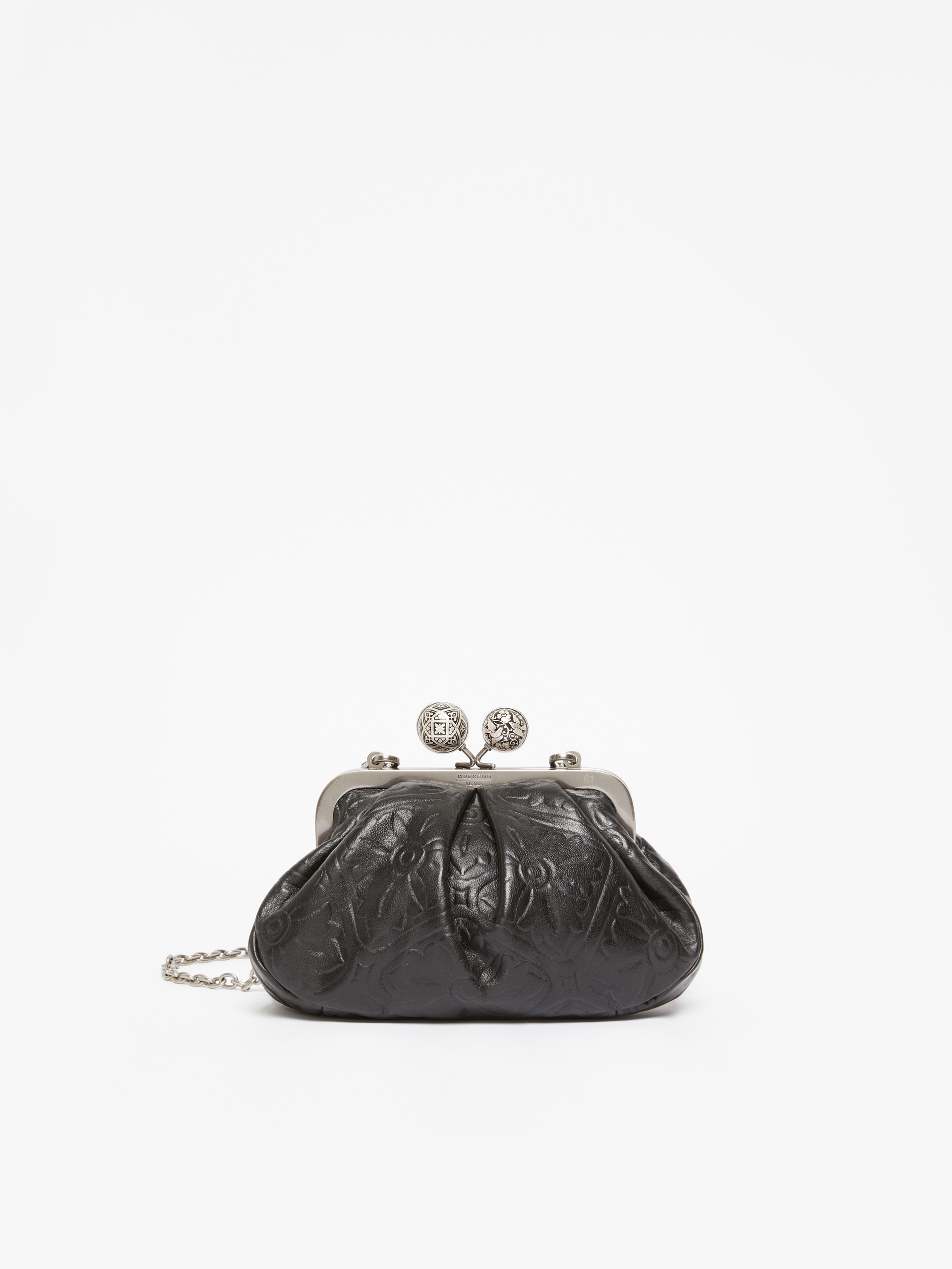 Small smooth leather Pasticcino Bag - BLACK - Max Mara