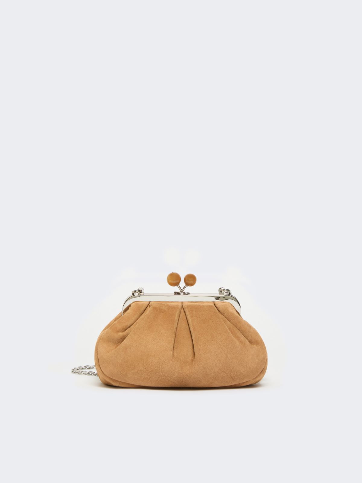Small suede Pasticcino Bag - BROWN - Max Mara - 9
