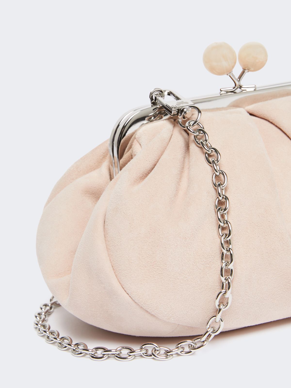 Small suede Pasticcino Bag - POWDER - Max Mara - 4