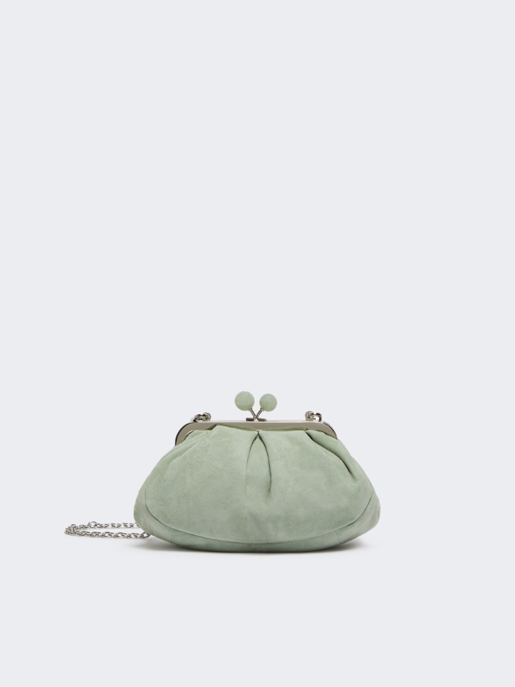 Small suede Pasticcino Bag - GREEN - Max Mara