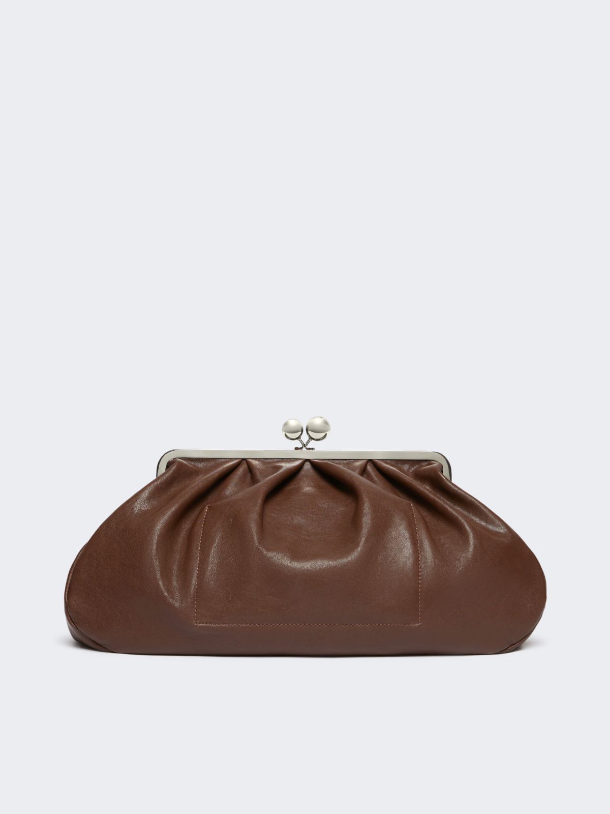 Large leather Pasticcino Bag - DARK BOWN - Max Mara - 3