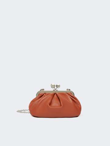 【Max Mara】 スモールレザーショルダーバッグ ブラウン MAX MARA マックスマーラ 14-51-63407 イタリア製 国内正規品