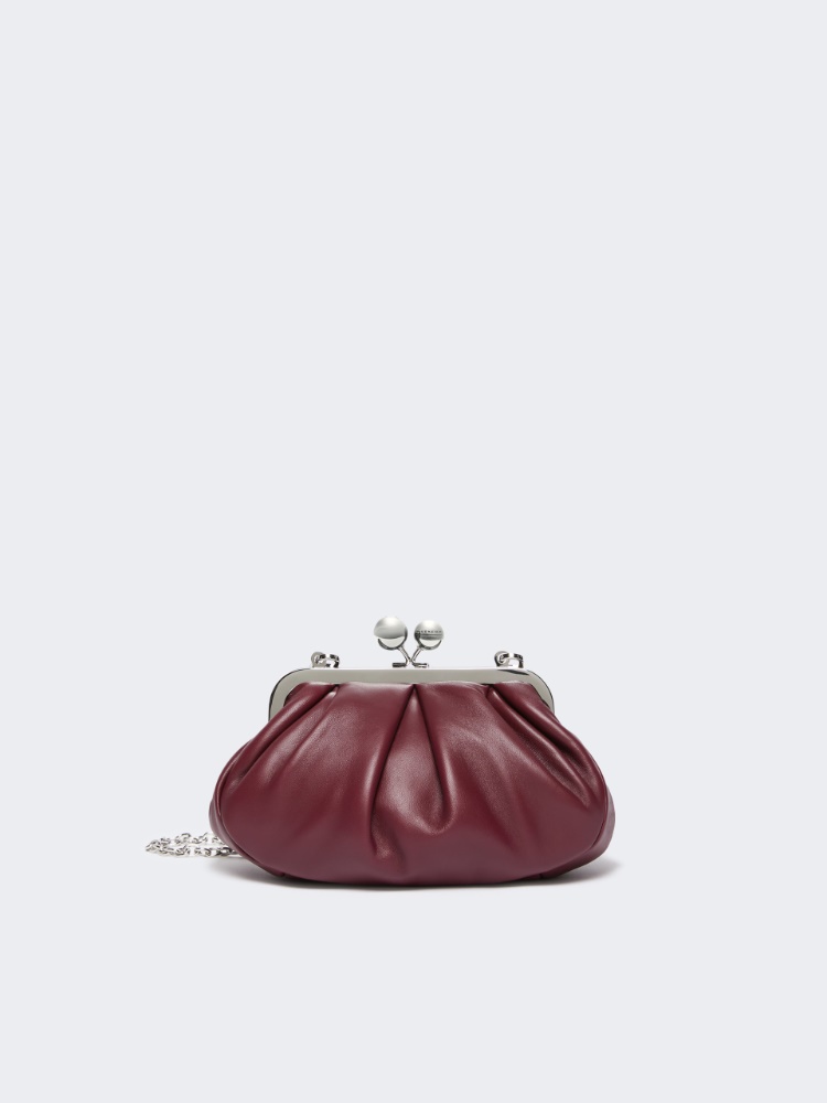 Torba Pasticcino Bag z kożuszka S - CZERWONO-PURPUROWY - Max Mara