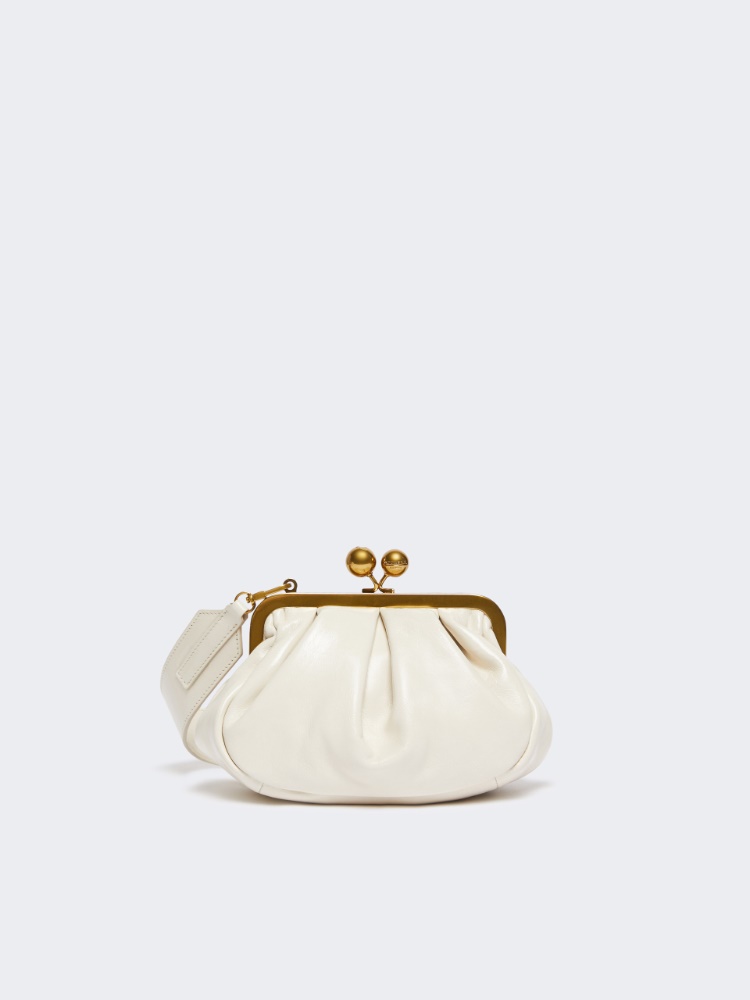 Small crinkled leather Pasticcino Bag - MILK - Max Mara