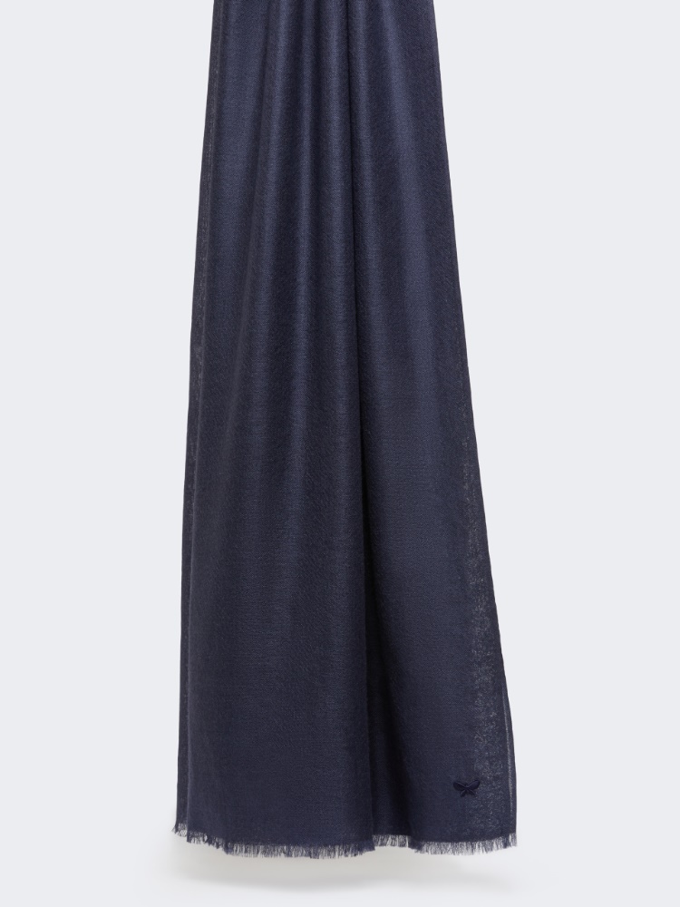 Cashmere and silk stole - MIDNIGHTBLUE - Max Mara