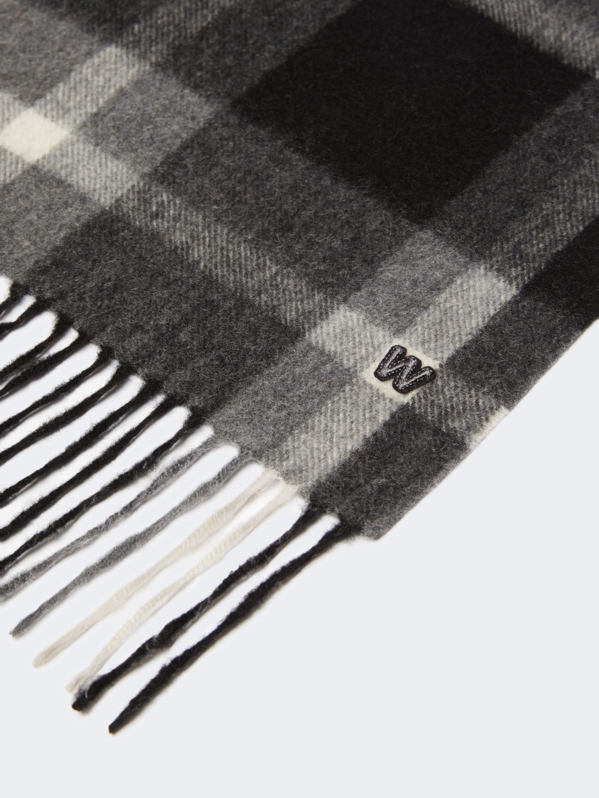 Jacquard cashmere scarf - BLACK - Max Mara - 2