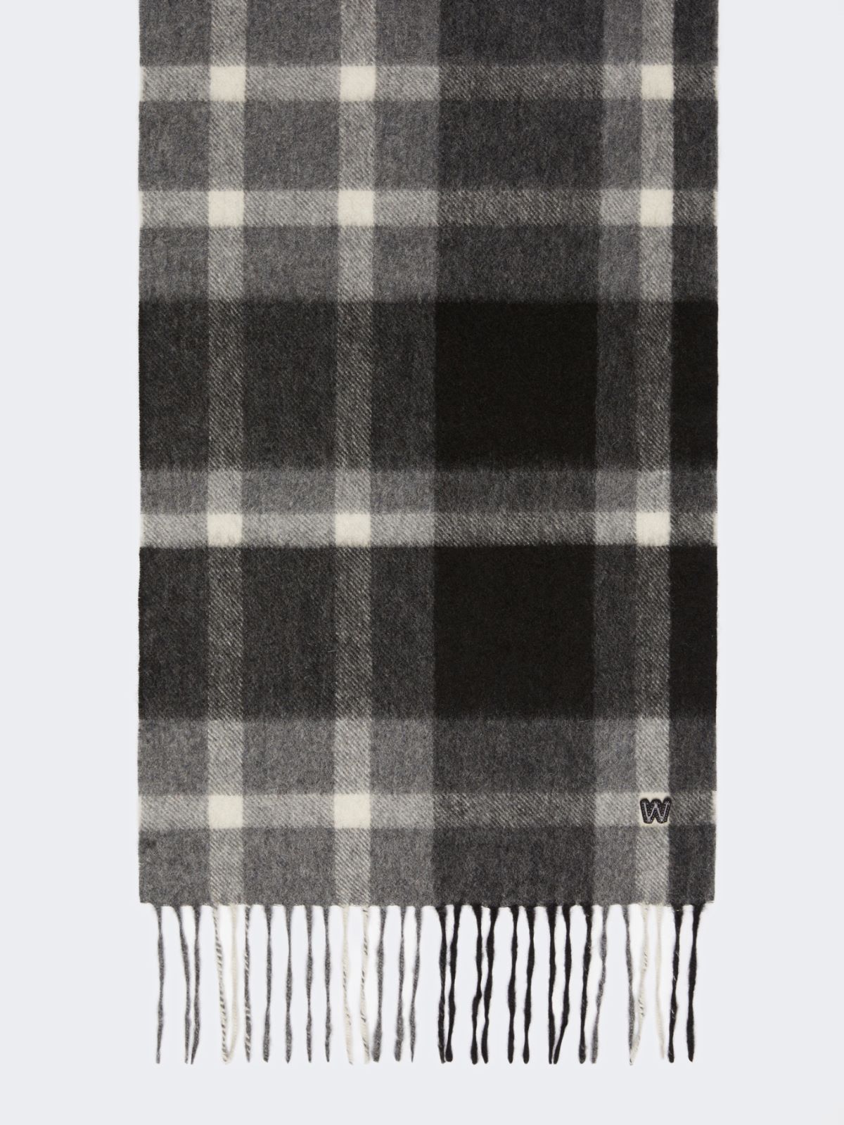 Jacquard cashmere scarf - BLACK - Max Mara