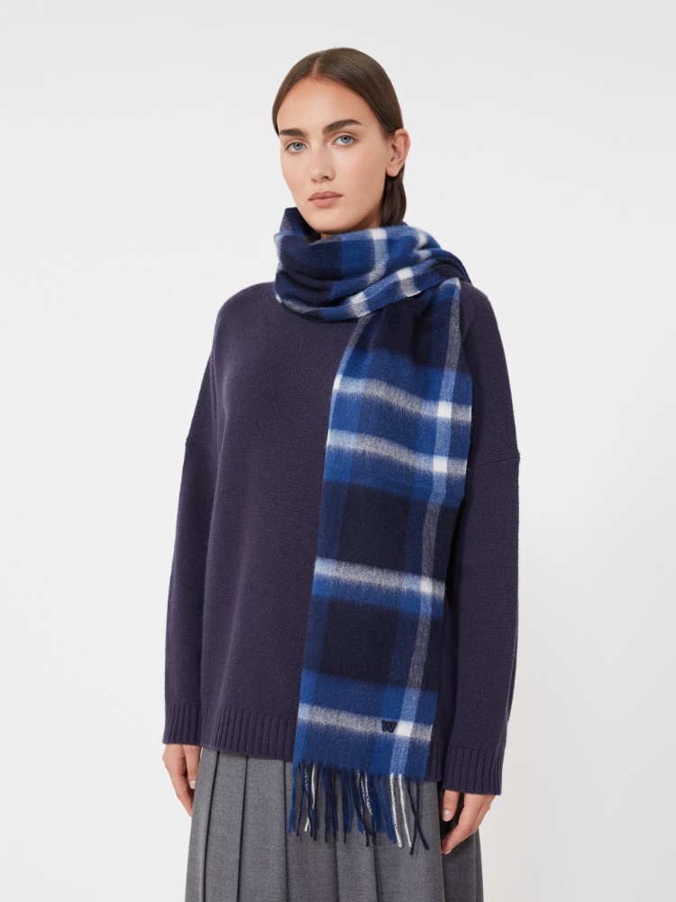 Écharpe en cachemire jacquard - BLEU MARINE - Max Mara