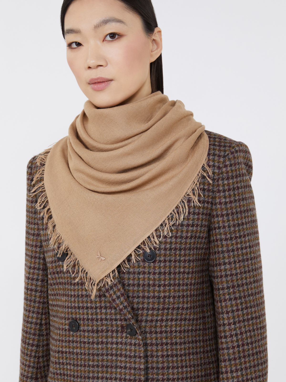 Chal de viscosa y cachemira - CAMEL - Max Mara