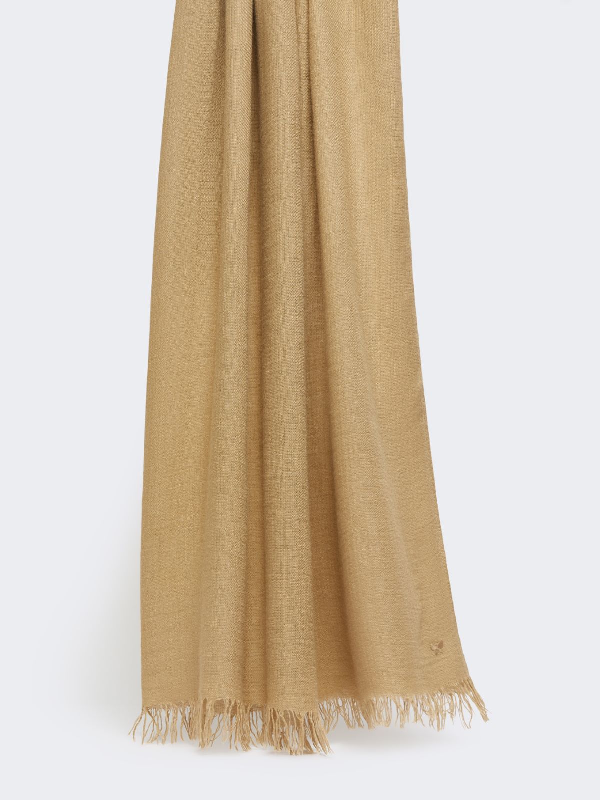 Viscose and cashmere shawl - CAMEL - Max Mara