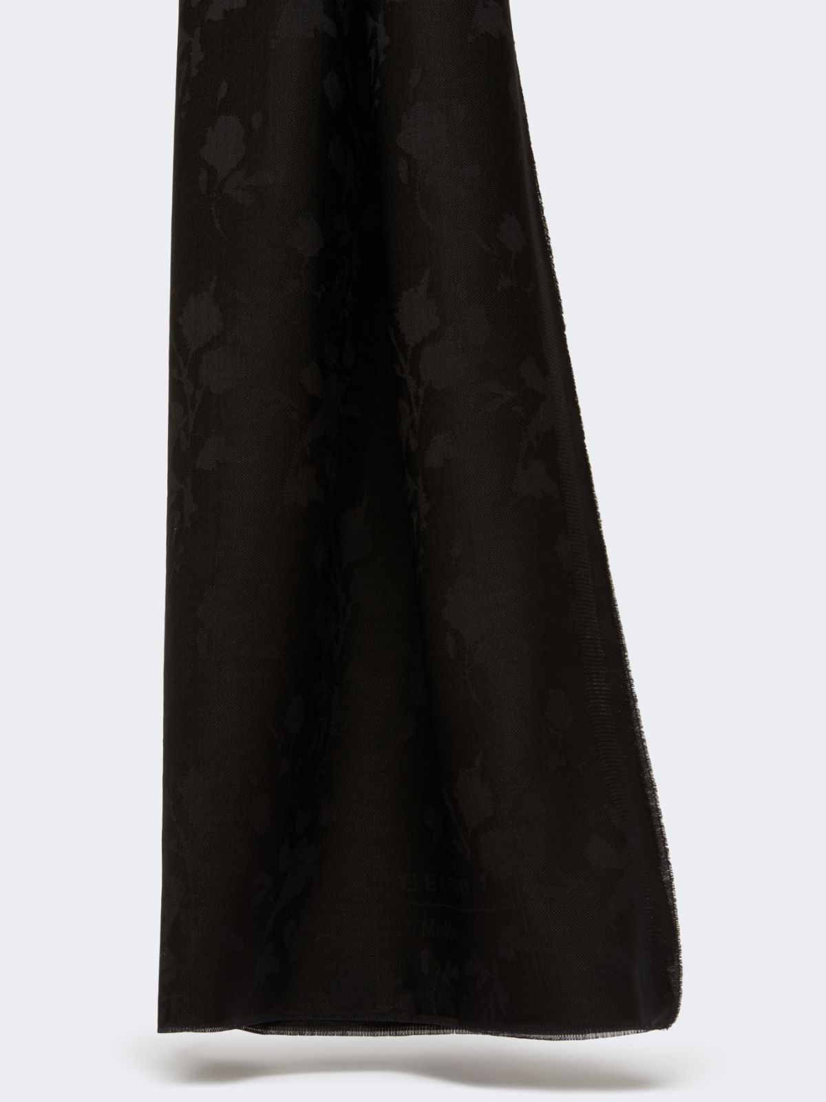Jacquard wool stole - BLACK - Max Mara - 6