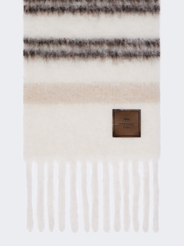 [ウゴリーナ] アルパカ ブレンド ストール - WHITE - Max Mara
