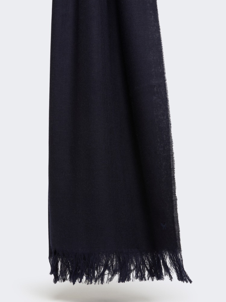 Embroidered wool stole - MIDNIGHTBLUE - Max Mara