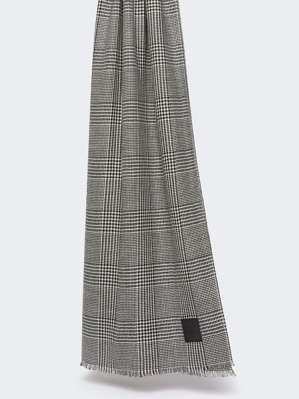 Patterned wool stole - BLACK - Max Mara - 9