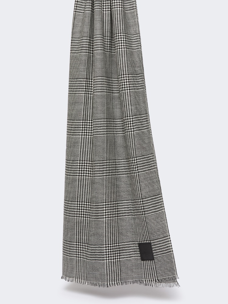 Stola aus Wolle mit Disegno - SCHWARZ - Max Mara