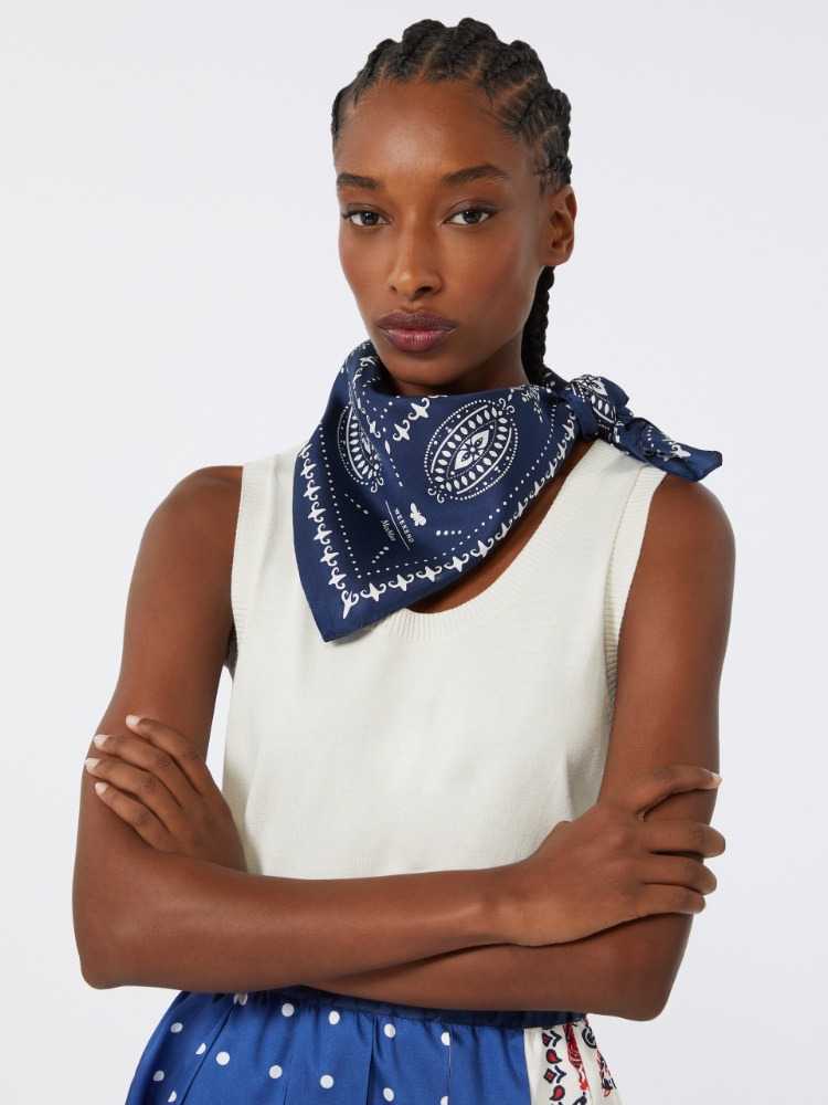【関税&送料込】Max Mara Foulard W Scala Foulard scarf black | Max Mara