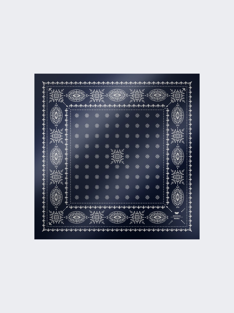 Printed silk scarf - ULTRAMARINE - Max Mara