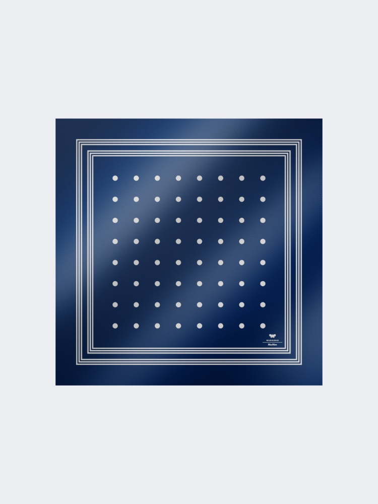 Printed silk scarf - CHINA BLUE - Max Mara
