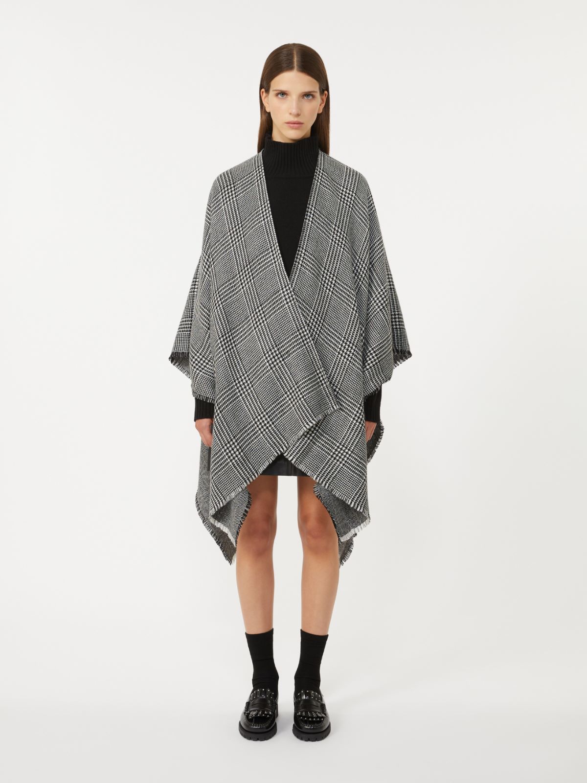 Cape aus doppelseitiger Wolle - SCHWARZ - Max Mara - 2