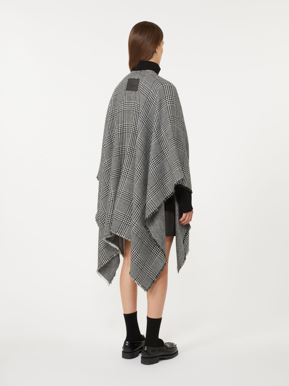 Cape aus doppelseitiger Wolle - SCHWARZ - Max Mara - 3