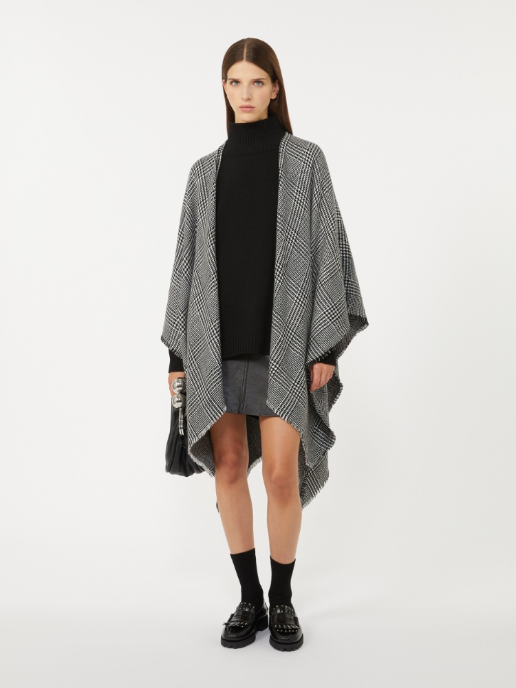 Cape aus doppelseitiger Wolle - SCHWARZ - Max Mara